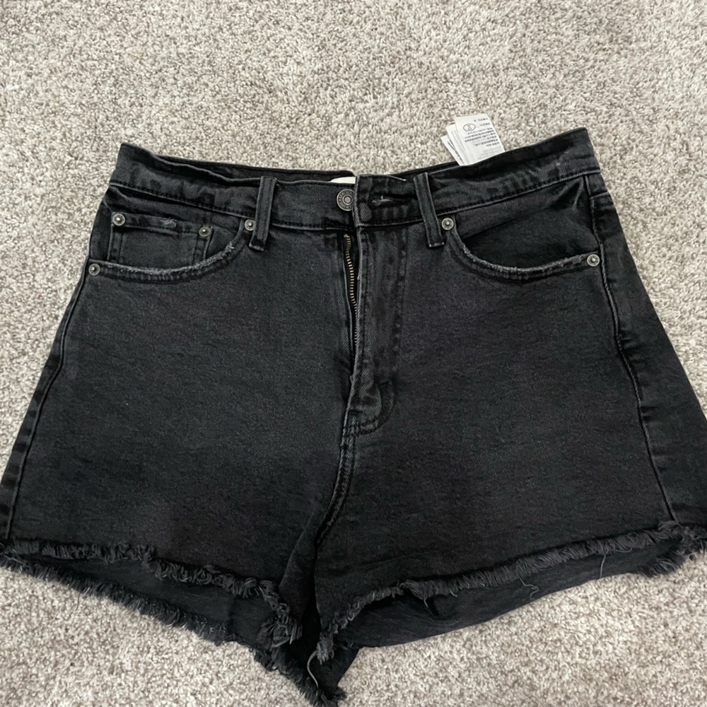 Abercrombie & Fitch Black Jean Shorts